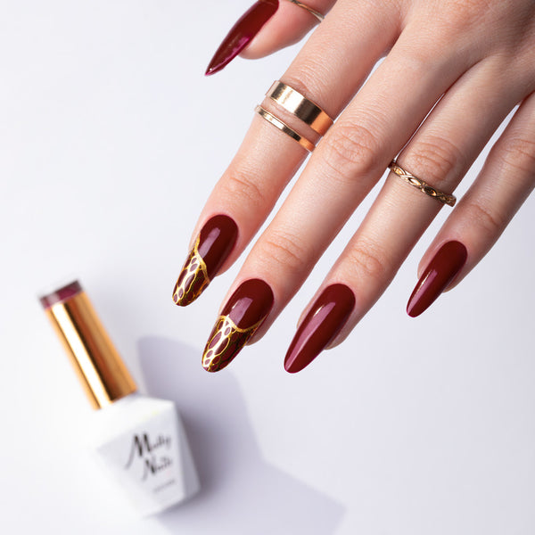 Trajni lak Molly Nails Elite Women Burgundy 041 bez HEMA/Di-HEMA/TPO 8 g