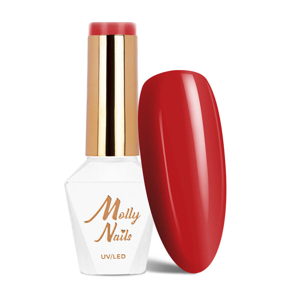 Trajni lak Molly Nails Elite Brick Red 044 bez HEMA/Di-HEMA/TPO 8 g