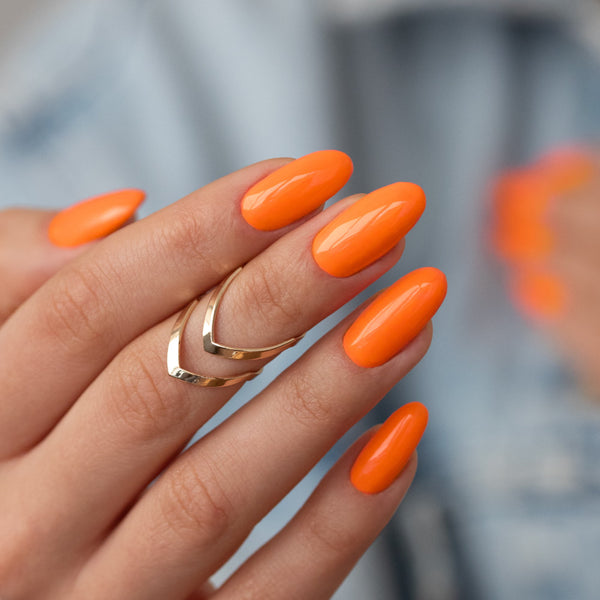 Trajni lak Molly Nails Neons Neon Juicy Orange 072 bez HEMA/Di-HEMA/TPO 8 g