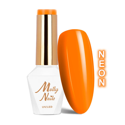 Trajni lak Molly Nails Neons Neon Juicy Orange 072 bez HEMA/Di-HEMA/TPO 8 g