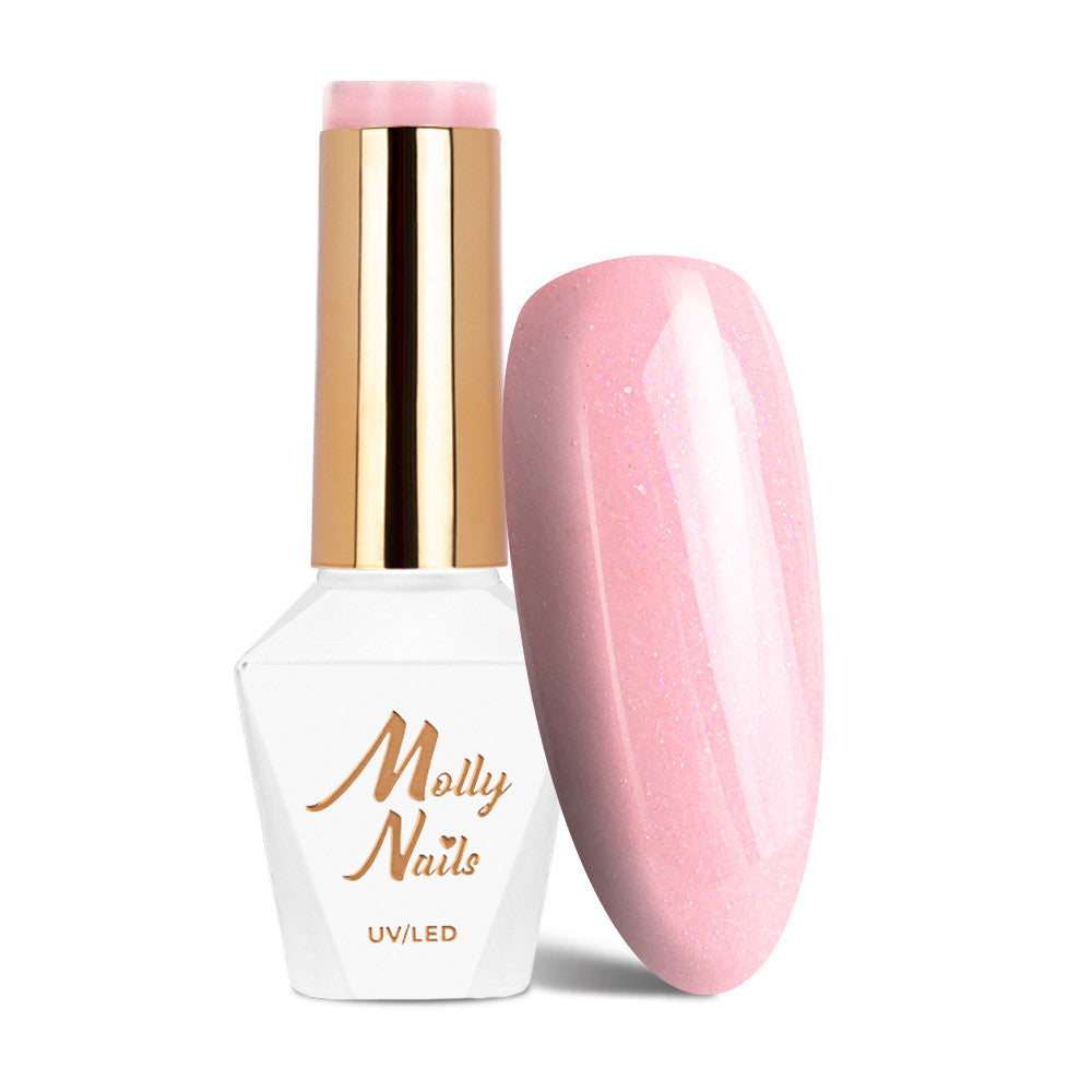 Trajni lak Molly Nails I'm Nudelover Crystal Rose 524 - HEMA/Di-HEMA Free 8g