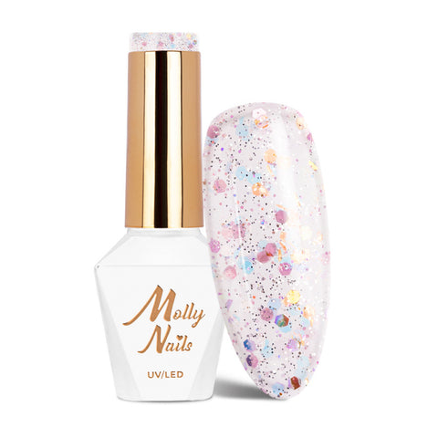 Trajni lak Molly Nails Crushed Diamons Highlights 530 - HEMA/Di-HEMA Free 8g