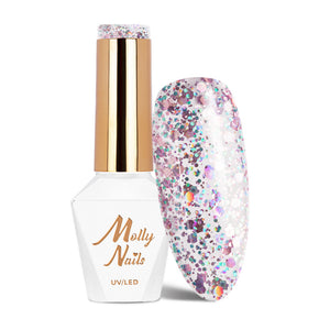 Trajni lak Molly Nails Crushed Diamons Shameless 533 - HEMA/Di-HEMA Free 8g
