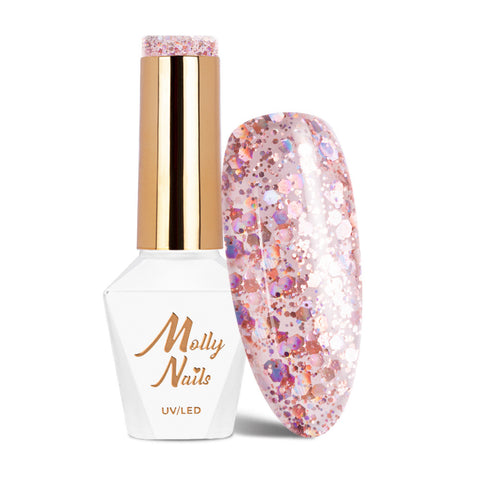 Trajni lak Molly Nails Crushed Diamons LA Star 534 - HEMA/Di-HEMA Free 8g