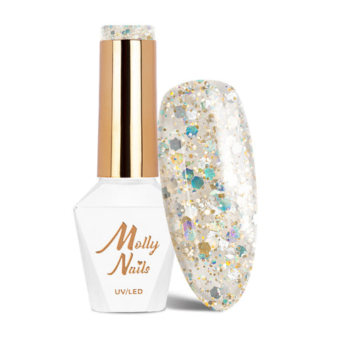 Trajni lak Molly Nails Crushed Diamons Seduce a Millionaire 536 - HEMA/Di-HEMA Free 8g