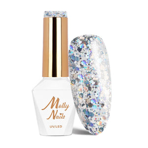 Trajni lak Molly Nails Crushed Diamons Dreaming in Vegas 538 - HEMA/Di-HEMA Free 8g