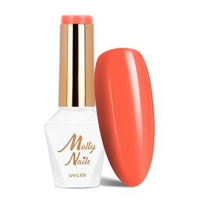 Trajni lak Molly Nails Power Flower Orange Velvet 721 - HEMA/Di-HEMA Free 8g