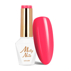 Trajni lak Molly Nails Power Flower Pink Gerbera 722 - HEMA/Di-HEMA Free 8g