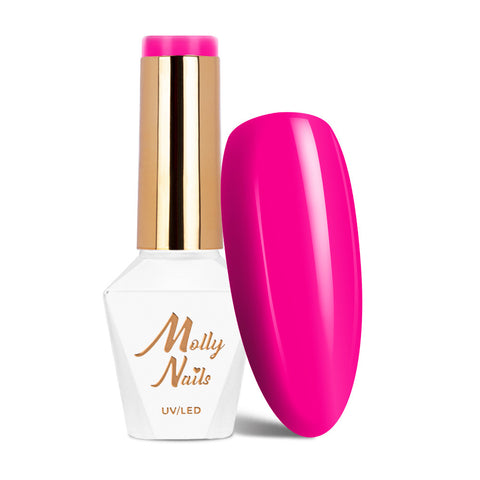 Trajni lak Molly Nails Power Flower Pink 723 - HEMA/Di-HEMA Free 8g