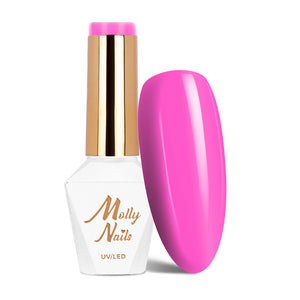 Trajni lak Molly Nails Power Flower Fuchsia 724 - HEMA/Di-HEMA Free 8g