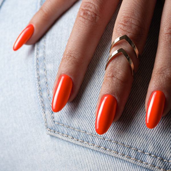 Trajni lak Molly Nails Neons Neon Dark Orange 073 bez HEMA/Di-HEMA/TPO 8 g