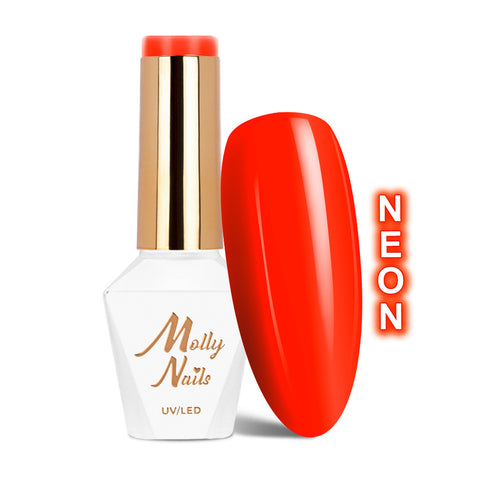 Trajni lak Molly Nails Neons Neon Dark Orange 073 bez HEMA/Di-HEMA/TPO 8 g