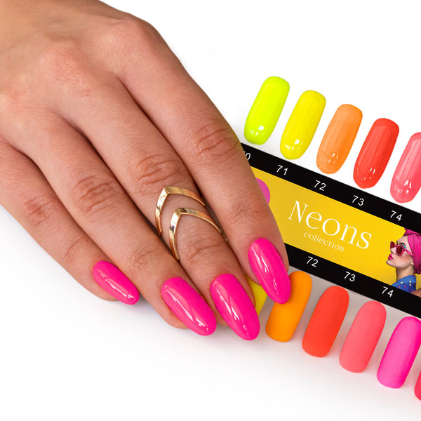 Trajni lak Molly Nails Neons Neon  Candy Pink 075 bez HEMA/Di-HEMA/TPO 8 g