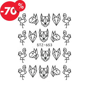 Nail art vodene naljepnice - 653
