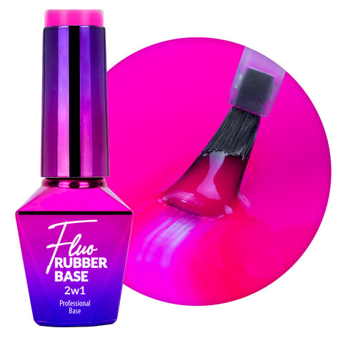 Rubber Base 2u1 Molly Lac - Fluo  Exotica - 10 ml