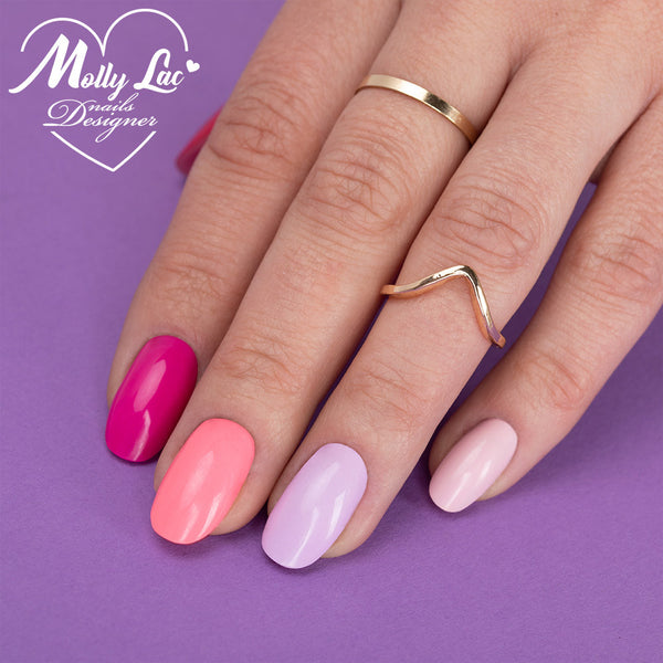 Trajni lak Molly Lac Hema/di-Hema free - BeFree Pastels 15 Fancy Pink - 10 ml