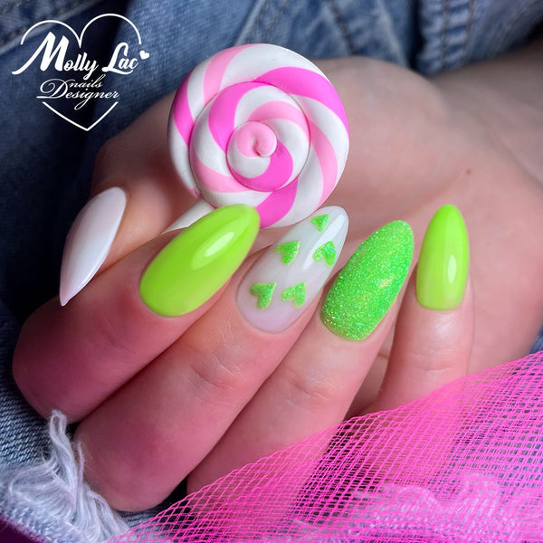 Rubber Base 2u1 Molly Lac - Fluo Lime Mojito - 10 ml