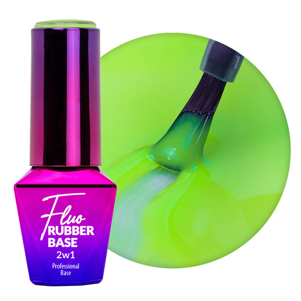 Rubber Base 2u1 Molly Lac - Fluo Lime Mojito - 10 ml