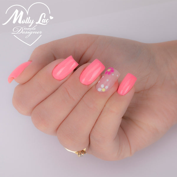 Trajni lak Molly Lac Hema/di-Hema free - BeFree Pastels 14 Neon Coral - 10 ml