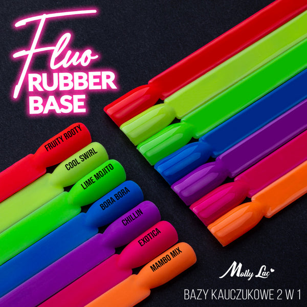 Rubber Base 2u1 Molly Lac - Fluo Lime Mojito - 10 ml