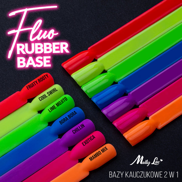 Rubber Base 2u1 Molly Lac - Fluo  Exotica - 10 ml