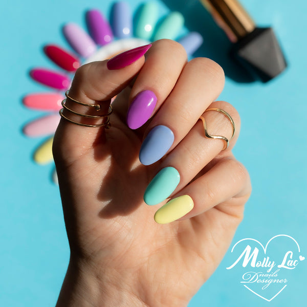 Trajni lak Molly Lac Hema/di-Hema free - BeFree Pastels 18 Strong Lilac - 10 ml
