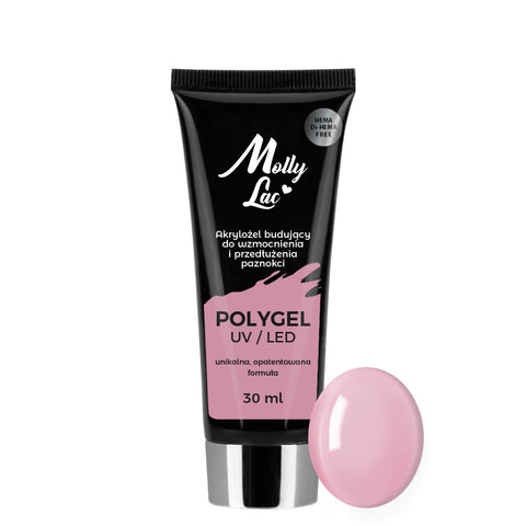 Polygel - Akril gel Molly Lac Hema/di-Hema Free French Pink 30 ml