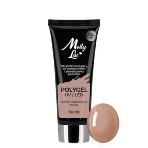 Polygel - Akril gel Molly Lac Hema/di-Hema Free Light Brown 30 ml