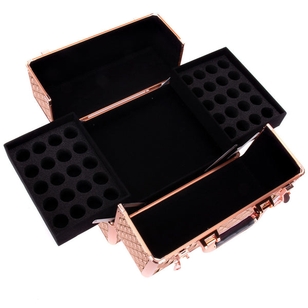 Kozmetički kofer - XL Diamond 3D Rose Gold