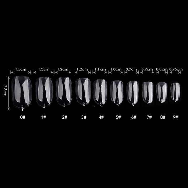 Tipse prozirne - OVAL - 600 kom.