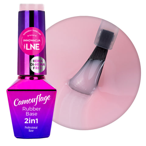 Rubber Base 2u1 Molly Lac Camouflage - True Ivory - Hema/di-Hema free - 10 g.