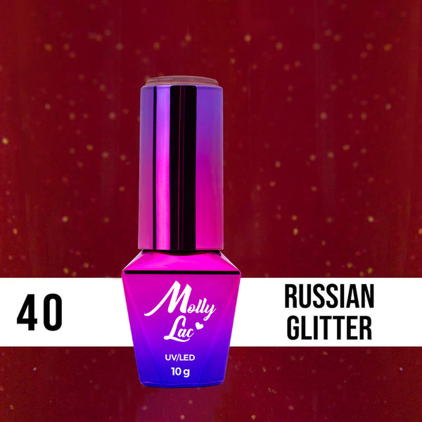 Trajni lak Molly Lac - Elite Woman - 040 Russian Glitter - 10 ml