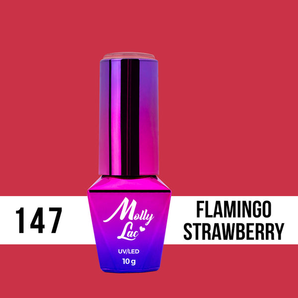 Trajni lak Molly Lac - Flamingo - 147 Strawberry - 10 ml