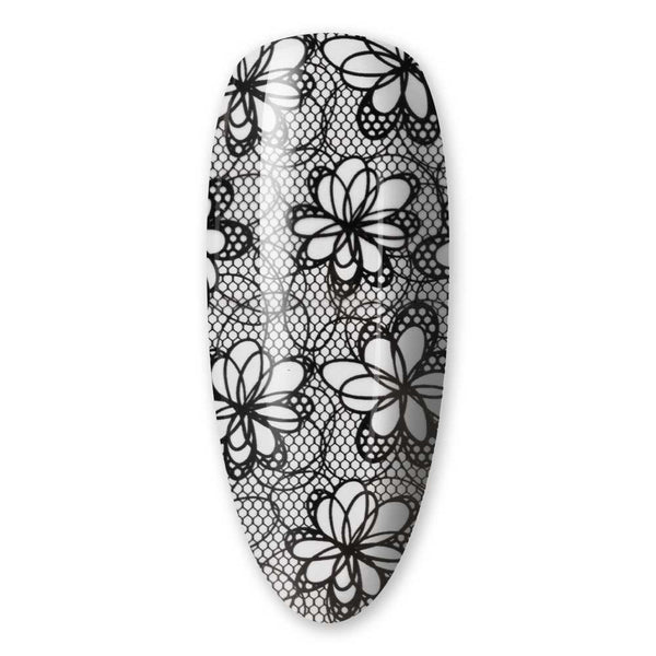 Nail art Transfer Folija - 80 cm - Black 4