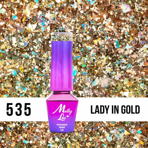 Trajni lak Molly Lac - Crushed Diamonds - 535 - Lady in Gold