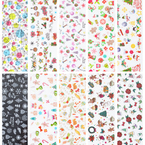 Nail art Transfer Folija Božić 12-01 - 10 kom.