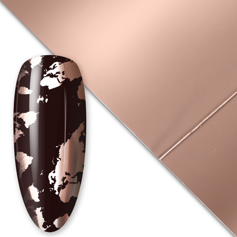 Nail art Transfer Folija - 80 cm ROSE GOLD