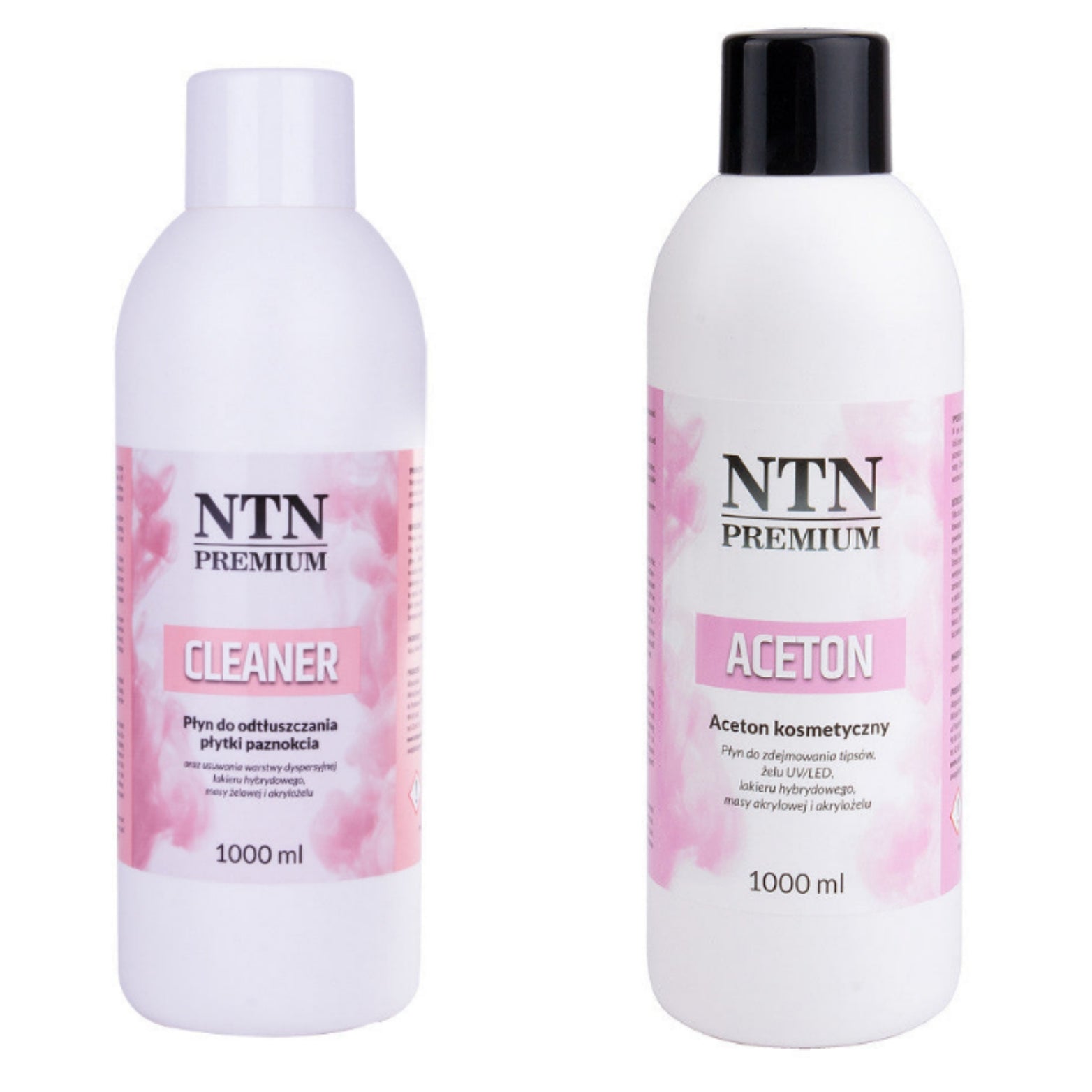 Set aceton i cleaner za trajni lak i gel NTN Premium 2x1000 ml