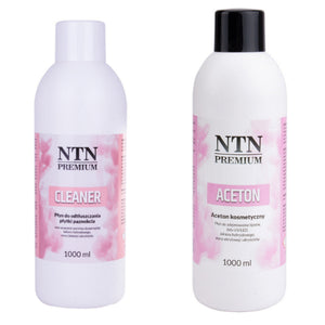 Set aceton i cleaner za trajni lak i gel NTN Premium 2x1000 ml