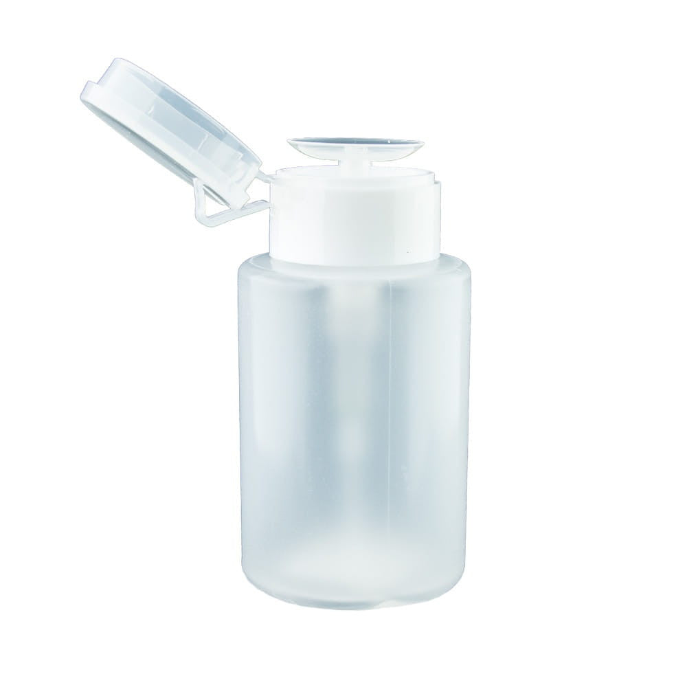 Bočica s pumpicom za tekućine - 150 ml - BIJELA