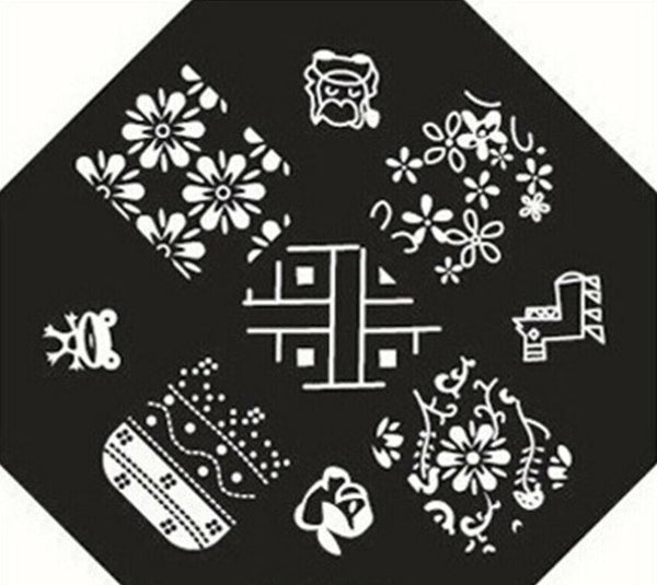 Šablona za nail art QA38