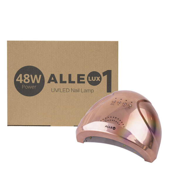 Lampa UV/LED AlleLux 1, 48W - HOLO ROSE GOLD