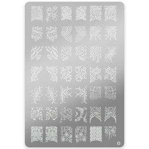 Šablona za nail art velika - O