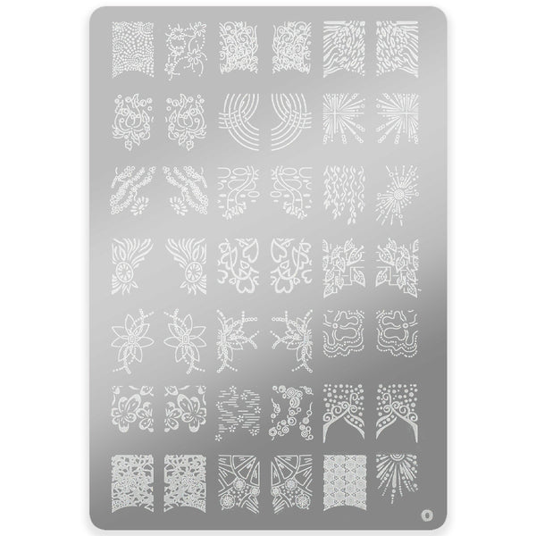 Šablona za nail art velika - O