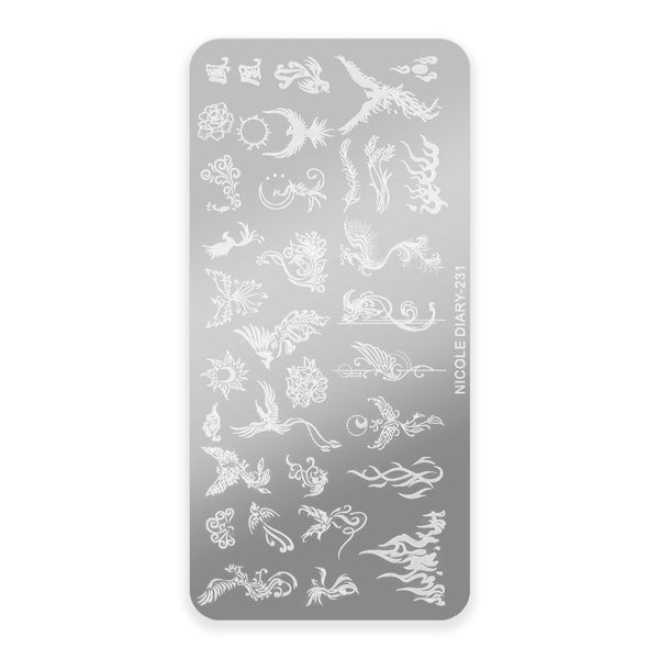 Šablona za nail art 231