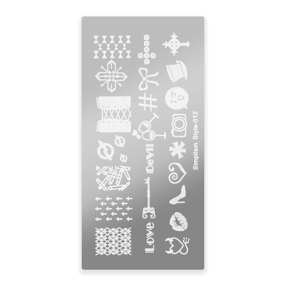 Šablona za nail art 012