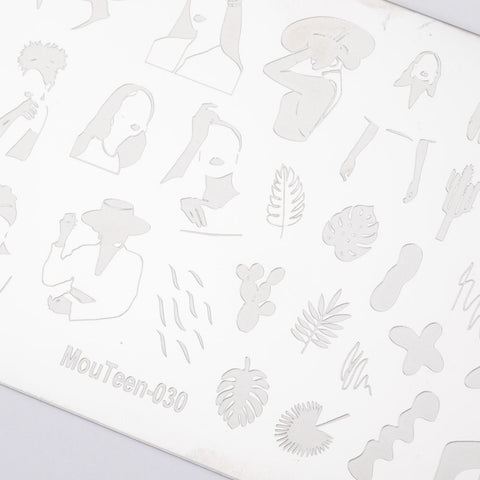 Šablona za nail art 030