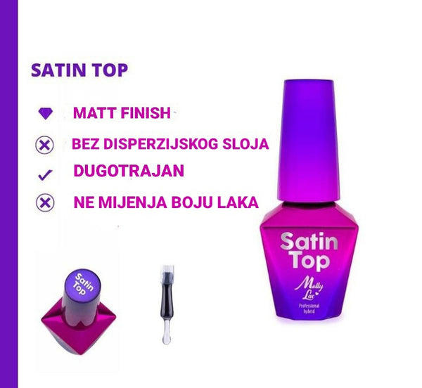 Top coat Molly Lac Satin MATT - 5 ml