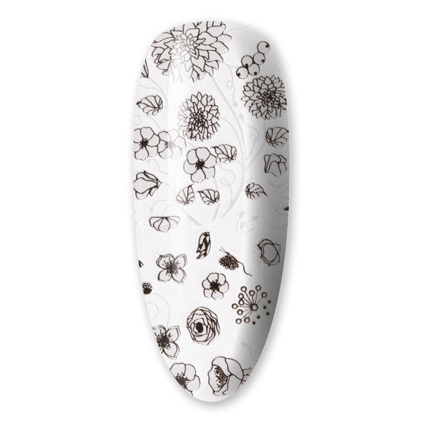 Nail art Transfer Folija - 80 cm - Flower 1