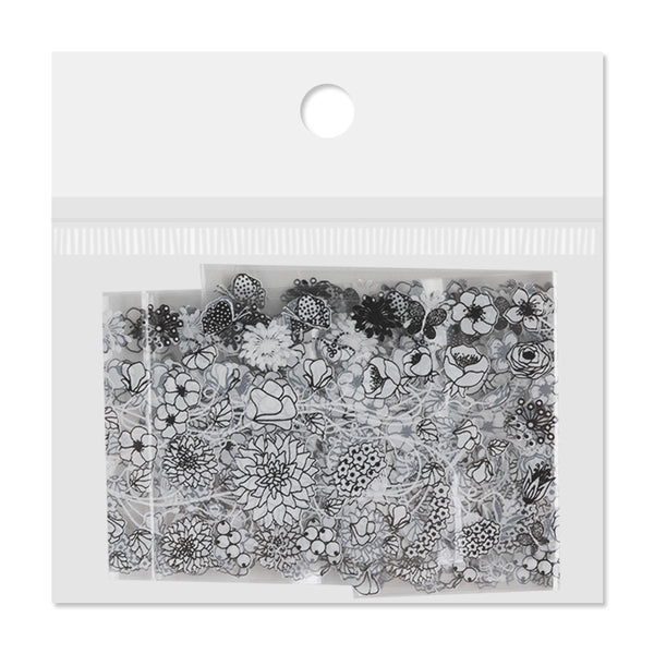 Nail art Transfer Folija - 80 cm - Flower 1